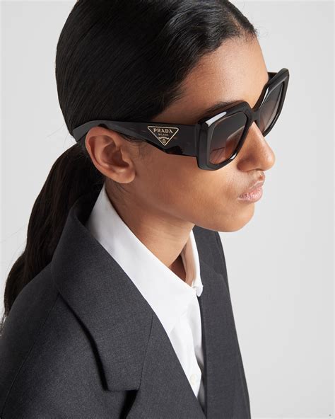 prada two tone gradient sunglasses|Graphite Gradient Lenses Sunglasses With Prada Logo .